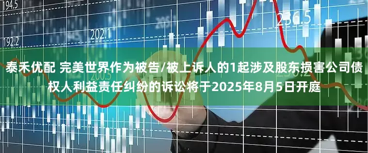 泰禾优配 完美世界作为被告/被上诉人的1起涉及股东损害公司债权人利益责任纠纷的诉讼将于2025年8月5日开庭